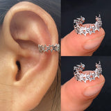 Metal Statement Clip Earrings Star Ear Cuff