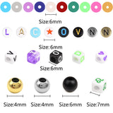 Polymer Clay Bead Kit 12 Constellation Beads with Elastic Cord Box