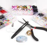 Polymer Clay Bead Kit 12 Constellation Beads with Elastic Cord Box