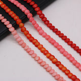 Natural Coral Beads Button-Shaped Isolation Bead For DIY Jewelry Making