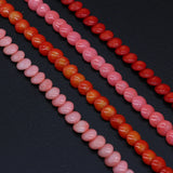 Natural Coral Beads Button-Shaped Isolation Bead For DIY Jewelry Making