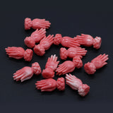 Natural Coral Hand Shape Beads DIY Jewelry Making
