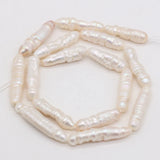 Natural Freshwater Long Pearl Isolation Beads For Jewelry Making 6x20-7x25mm