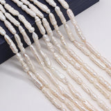 Natural Freshwater Long Pearl Isolation Beads For Jewelry Making 6x20-7x25mm