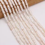 Natural Freshwater Long Pearl Isolation Beads For Jewelry Making 6x20-7x25mm