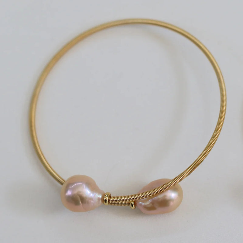 Natural Freshwater Pearls Rice Shape Adjustable Bracelets
