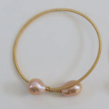 Natural Freshwater Pearls Rice Shape Adjustable Bracelets