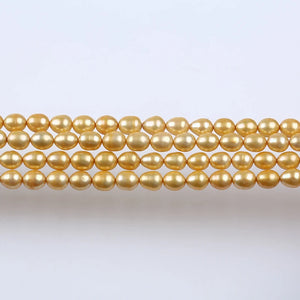 7-8mm Rice Freshwater Pearl Strings for Jewelry Making