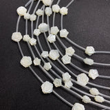 Rose-shaped Mother-of-pearl Shell Beads Necklace Set