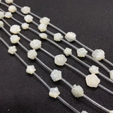 Rose-shaped Mother-of-pearl Shell Beads Necklace Set
