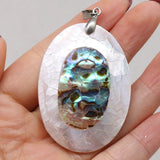 Natural Shell Charms Abalone Pendant for DIY Necklace Making