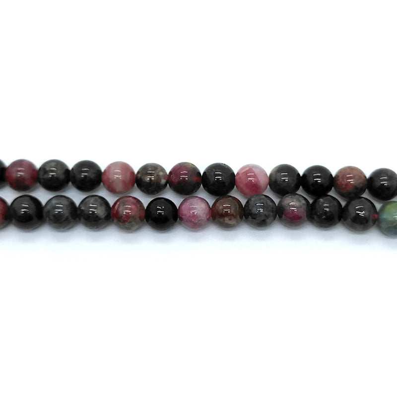 Natural Smooth Plum Blossom Tourmaline Gemstone Beads