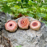 Agat Druzy Pendant Irregular Slice Charm 2pcs/lot