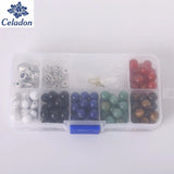 DIY Natural Stone Beads Set 138/276pcs 6/12 colors 8mm beads