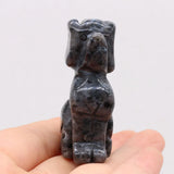 Hot Natural Stone Decoration Dog-Shaped Artificial Ornament