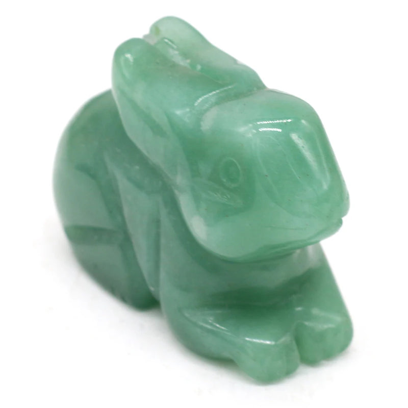 Natural Stone Rabbit Ornament for Home and Office Decor