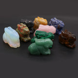 Natural Stone Rabbit Ornament for Home and Office Decor