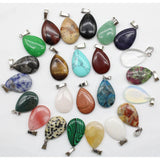 Green Aventurine Water Drops Pendant for DIY Jewelry Making