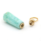Natural Stone Perfume Bottle Pendant Necklace
