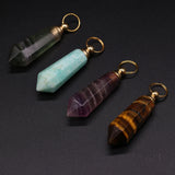 Natural Stone Perfume Bottle Pendant Necklace