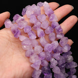 Purple Amethysts Rough Crystal Nugget Beads for DIY Jewelry