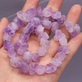Purple Amethysts Rough Crystal Nugget Beads for DIY Jewelry