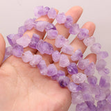 Purple Amethysts Rough Crystal Nugget Beads for DIY Jewelry