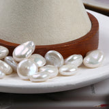14-15mm Keshi Button Shape Freshwater Pearls Loose Bead