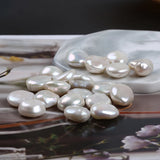 14-15mm Keshi Button Shape Freshwater Pearls Loose Bead