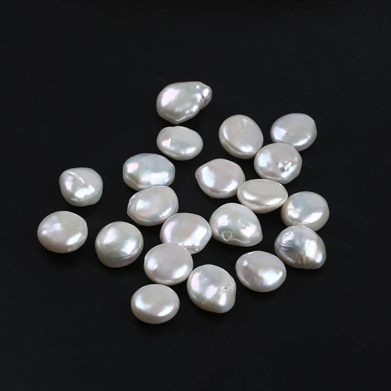 14-15mm Keshi Button Shape Freshwater Pearls Loose Bead