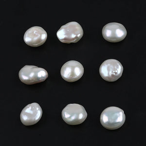 14-15mm Keshi Button Shape Freshwater Pearls Loose Bead