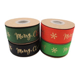 Green Merry Christmas Deer Ribbons Bow Cap Accessories Party Gift Wrap DIY
