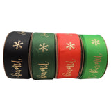 Green Merry Christmas Deer Ribbons Bow Cap Accessories Party Gift Wrap DIY