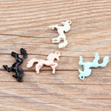 20pcs DIY Paint Horse Alloy Pendant for Jewelry Making