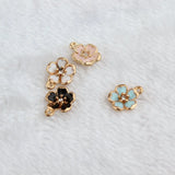 20pcs DIY Peach Blossom Alloy Pendant for Bracelet Necklace Clothing Jewelry