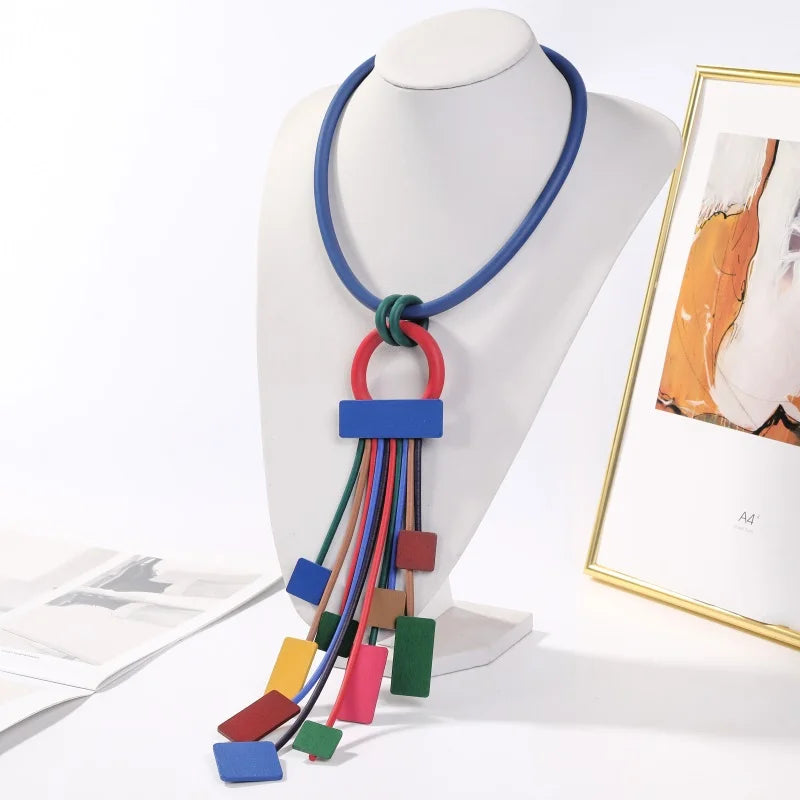 Romantic Style Pendant Necklace Sweater Chain Classic Clothes Accessory