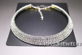 Crystal Rhinestone Collar Necklace Bib Choker