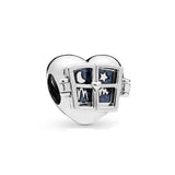 925 Silver Heart Bead High 1:1 For Girlfriend