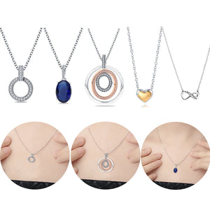 925 Silver Heart Pearl Pendant Necklace - Ideal Birthday Gift for Her
