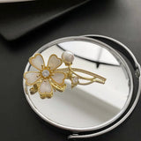 High-Grade Titanium Steel Flower Women's Brooch Pin