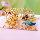 Hot Owl Series Alloy Keychain Female Bag Ornament Car Key Decoration Gift