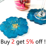 Cherry Blossom Coaster Silicone Mold Set for DIY Epoxy Resin Decorations