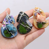 Natural Freshwater Pearl Resin Pendant for DIY Jewelry Making