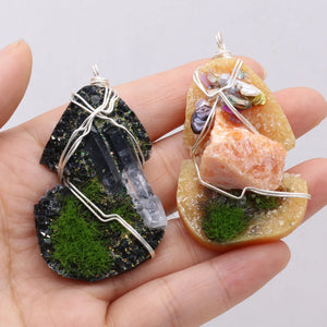 Natural Freshwater Pearl Resin Pendant for DIY Jewelry Making
