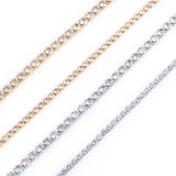 Stainless Steel Charm Zircon Necklace for Women