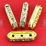 4X21MM 12 Rows Crystal Spacer Bead Jewelry Making Z1-10A84