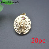 Pink CZ Pave Scorpio Charms Pendants for Jewelry 20pc