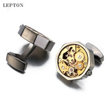 Steampunk Gear Watch Mechanism Cufflinks