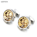 Steampunk Gear Watch Mechanism Cufflinks