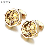 Steampunk Gear Watch Mechanism Cufflinks